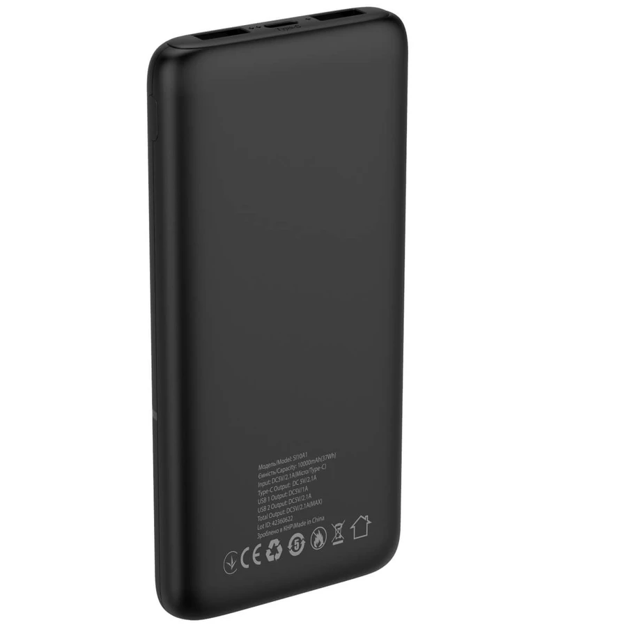 Батарея универсальная X-power SI10A1 10000mAh, Type-C, 2*USB(2.1Amax), SIGMA-TAU INDAS.IT, Італія: цены и характеристики