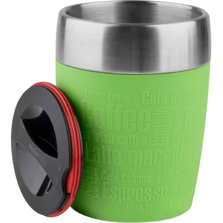 Термочашка TRAVEL CUP 0.2L silver/lime, Tefal, Франція: ціни та характеристики