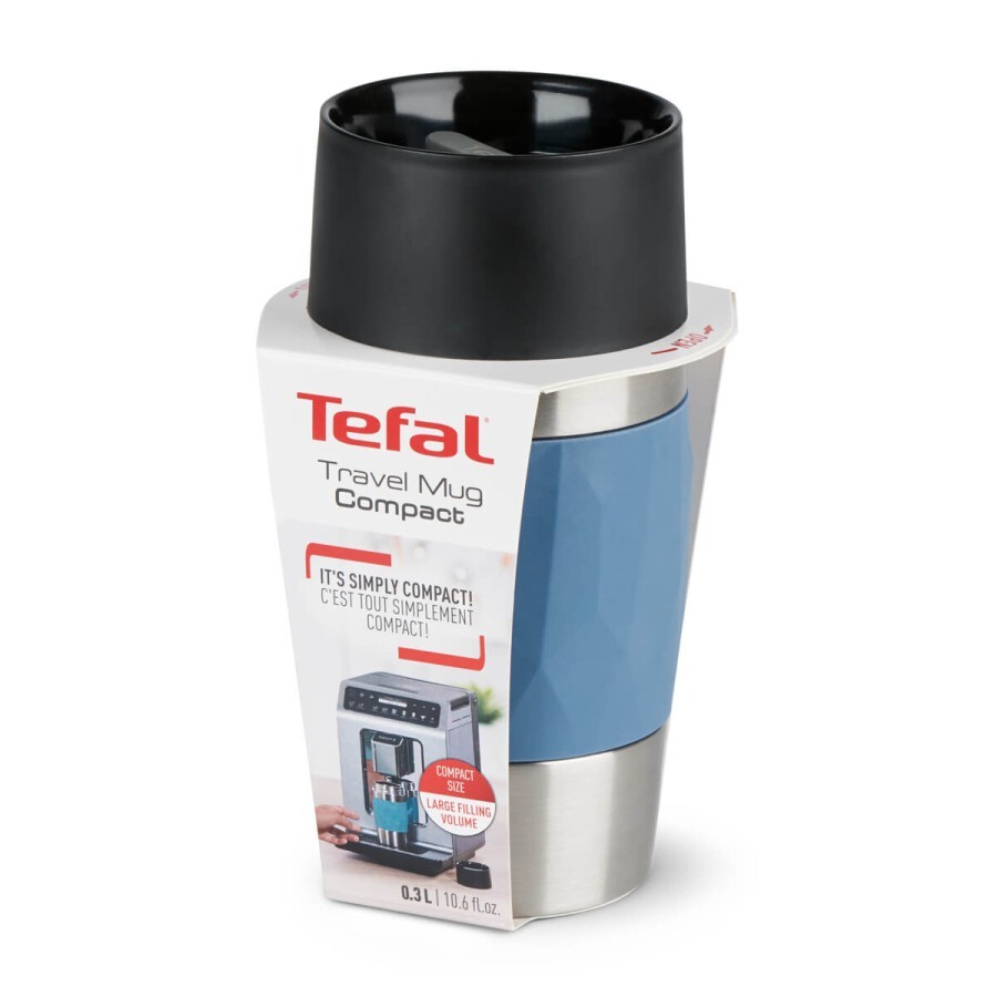 Термостакан Compact Mug 300 ml Blue, Tefal, Франція: ціни та характеристики