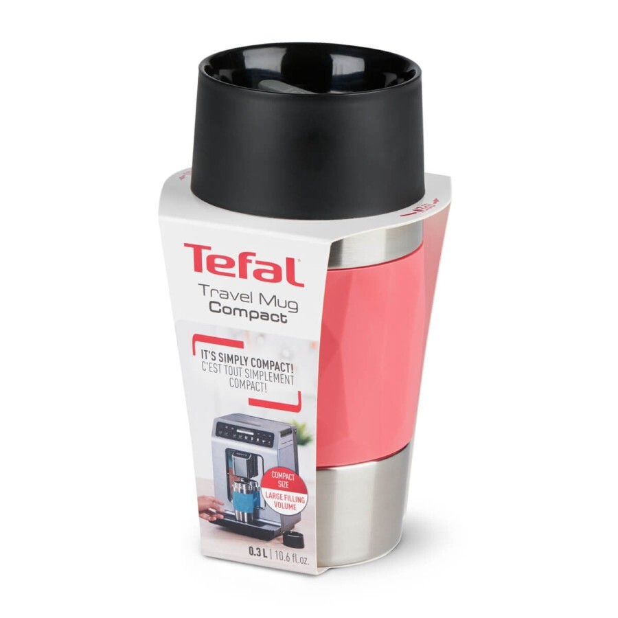 Термостакан Compact Mug 300 ml Red, Tefal, Франція: ціни та характеристики