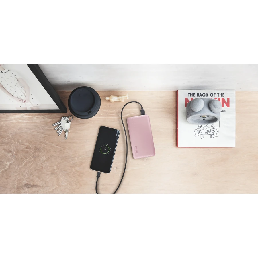 Батарея универсальная Primo 10000 mAh Pink, Trust, Китай: цены и характеристики