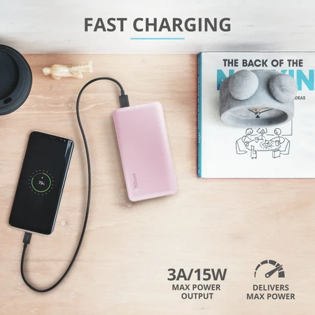 Батарея универсальная Primo 10000 mAh Pink, Trust, Китай: цены и характеристики