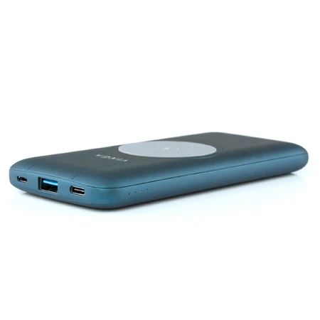 БАТАРЕЯ УНІВЕРСАЛЬНА 10000 mAh Wireless QC3.0 PD soft touch blue: ціни та характеристики