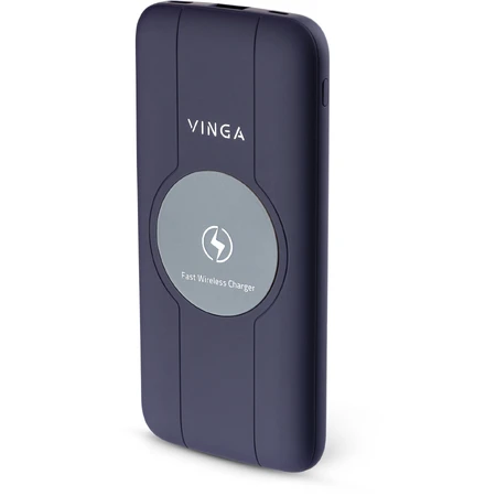Батарея универсальная 10000 mAh Wireless QC3.0 PD soft touch purple, Vinga: цены и характеристики