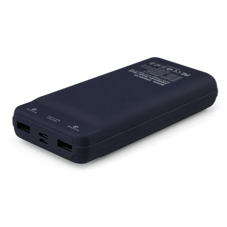 Батарея універсальна 20000 mAh QC3.0 Display soft touch purple, Vinga: ціни та характеристики