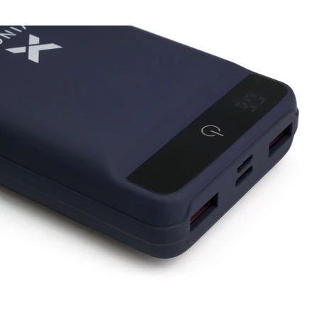 Батарея універсальна 20000 mAh QC3.0 Display soft touch purple, Vinga: ціни та характеристики
