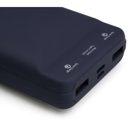 Батарея універсальна 20000 mAh QC3.0 Display soft touch purple, Vinga: ціни та характеристики