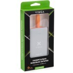 Батарея универсальная 10000 mAh SuperQC soft touch w/cable 22.5W dark grey, Vinga: цены и характеристики