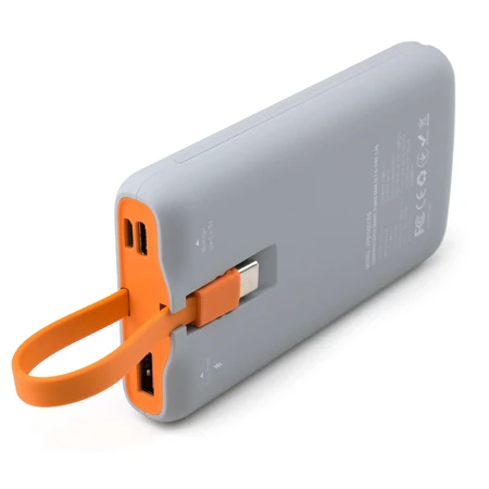 Батарея универсальная 10000 mAh SuperQC soft touch w/cable 22.5W dark grey, Vinga: цены и характеристики