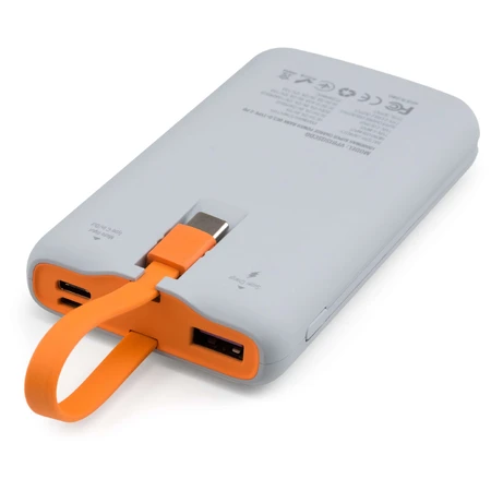 Батарея универсальная 10000 mAh SuperQC soft touch w/cable 22.5W dark grey, Vinga: цены и характеристики
