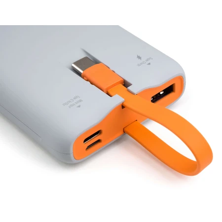 Батарея универсальная 10000 mAh SuperQC soft touch w/cable 22.5W dark grey, Vinga: цены и характеристики