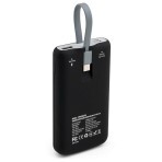 Батарея універсальна 10000 mAh SuperQC soft touch w/cable 22.5W black, Vinga: ціни та характеристики