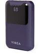 Батарея универсальная 10000 mAh Display soft touch purple, Vinga