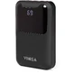 Батарея універсальна 10000 mAh Display soft touch black, Vinga
