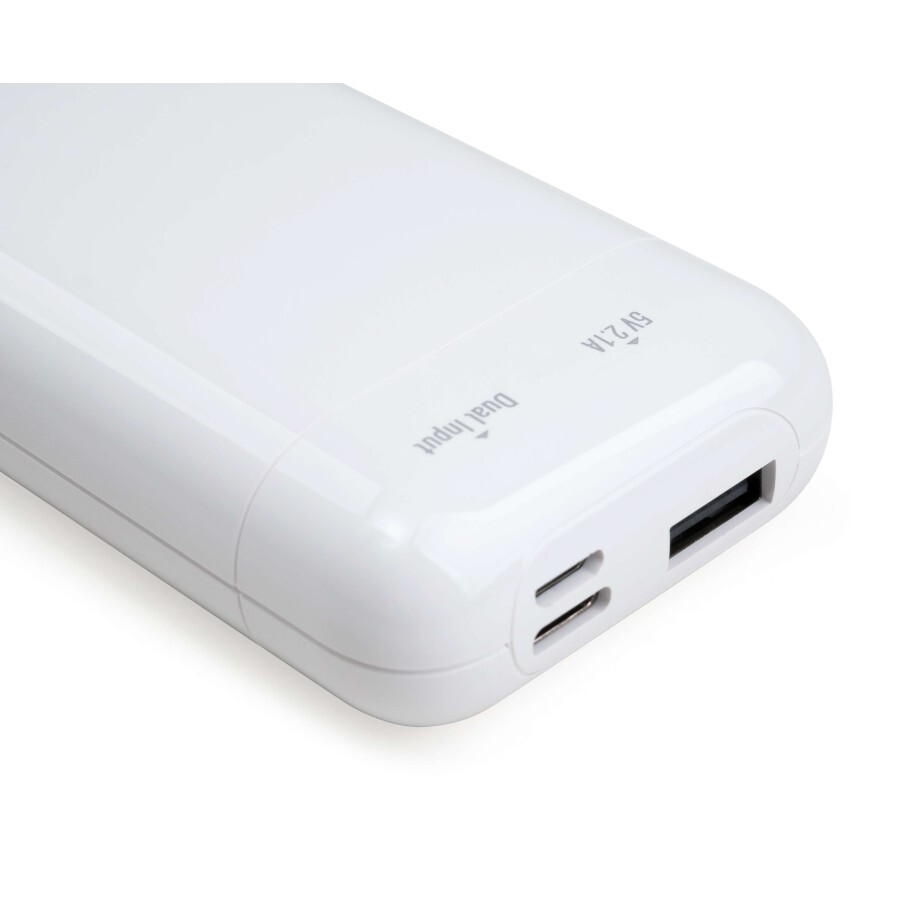 Батарея універсальна 10000 mAh glossy white, Vinga: ціни та характеристики