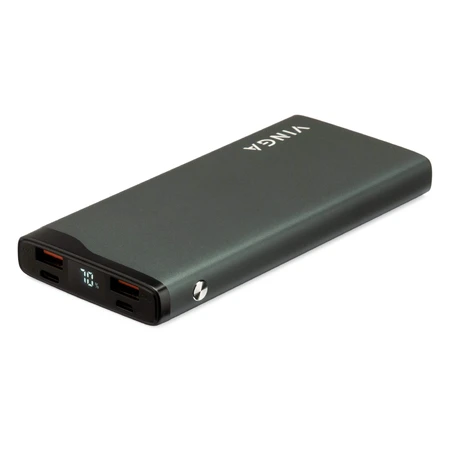 Батарея універсальна 10000 mAh QC3.0+PD 3 ports LCD metal, Vinga: ціни та характеристики