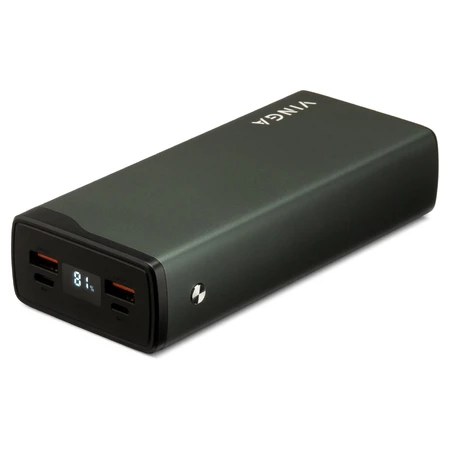 Батарея универсальная 30000 mAh QC3.0+PD 3 ports LCD metal, Vinga: цены и характеристики