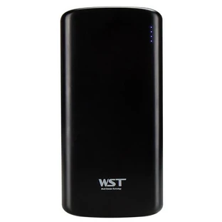 Батарея универсальная 10000mAh PD/2.0(USB-C), QC/3.0(micro-USB,USB-A), black, WST