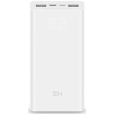 Батарея універсальна Aura 20000mAh Type-C 2*USB QC2.0/3.0 White, ZMI, Китай: ціни та характеристики
