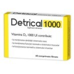 Детрикал Витамин D (Detrical) 1000UI, 60 таблеток, Zdrovit: цены и характеристики