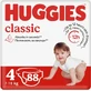 Підгузки Huggies Classic, розмір 4, 7-18 кг, 88 шт.