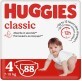 Підгузки Huggies Classic, розмір 4, 7-18 кг, 88 шт.