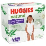 Подгузники-трусики Huggies Natural, размер 6, от 15 кг, 26 шт.: цены и характеристики