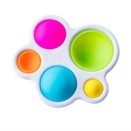 Брязкальце Fat Brain Toys прорізувач і тактильна іграшка Натисни кулю dimpl: ціни та характеристики