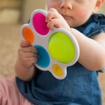Брязкальце Fat Brain Toys прорізувач і тактильна іграшка Натисни кулю dimpl: ціни та характеристики