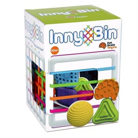 Розвиваюча іграшка Fat Brain Toys Куб-сортер зі стінками-шнурочками InnyBin: ціни та характеристики