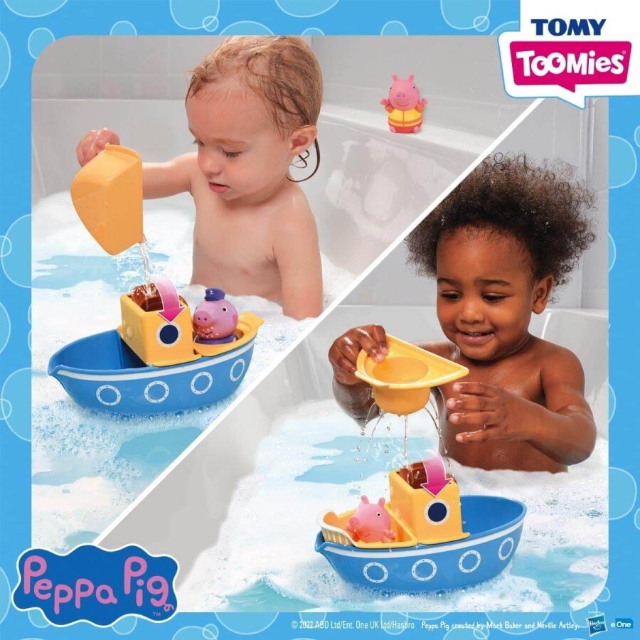 Игрушка для ванной Веселье с корабликом Пеппи, Toomies: цены и характеристики
