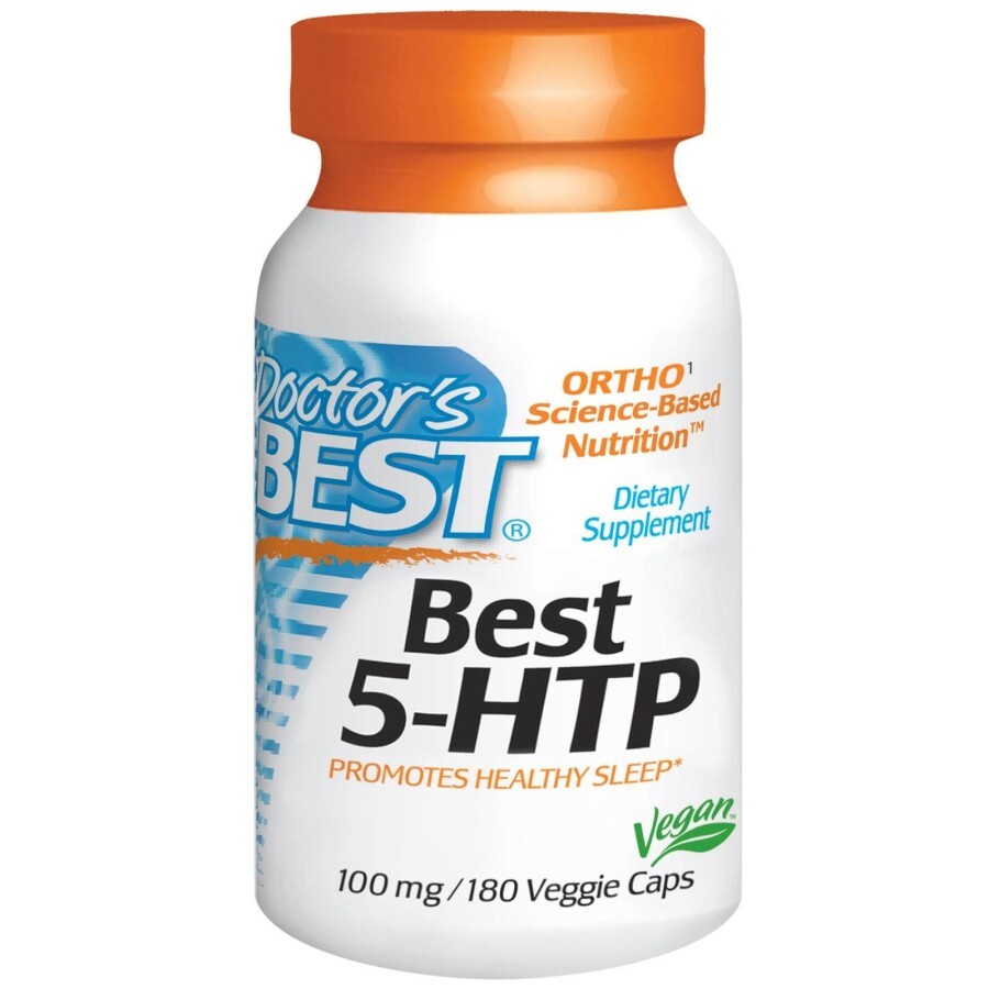 5-HTP (Гідрокситриптофан), 100мг, Doctor's Best, 180 капсул: ціни та характеристики