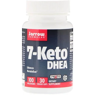 7-KETO (Дегидроэпиандростерон), 100 Мг, Jarrow Formulas, 30 вегетарианских капсул