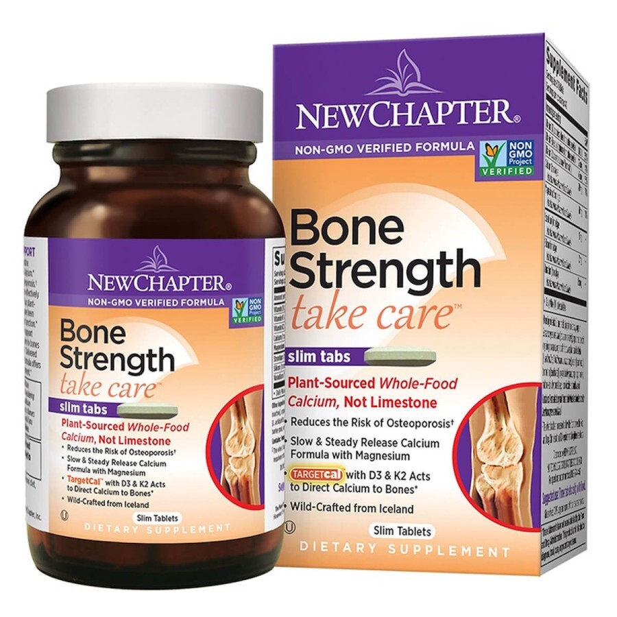 Комплекс для укрепления костей, Bone Strength Take Care, New Chapter, 30 таблеток: цены и характеристики