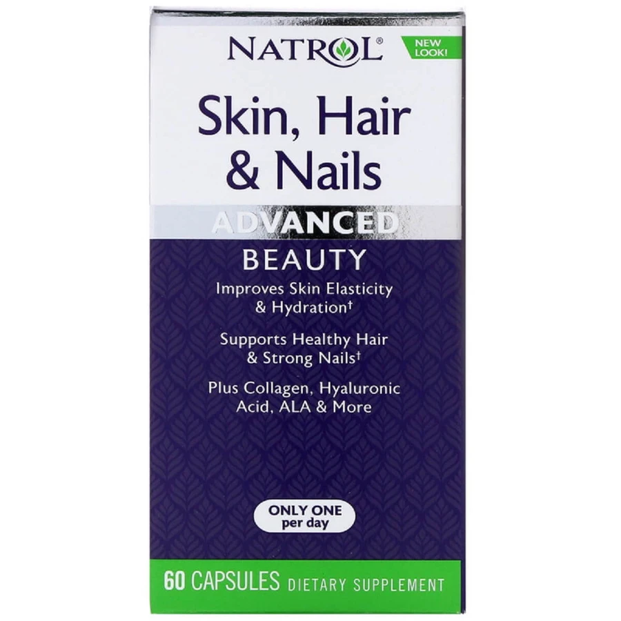 Комплекс для Здоровья Волос, Кожи и Ногтей, Advanced Beauty, Natrol, 60 капсул: цены и характеристики