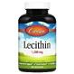 Лецитин, 1200 мг, Lecithin, Carlson, 100 желатинових капсул