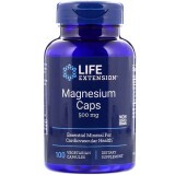 Магний, Magnesium, Life Extension, 500 мг, 100 вегетарианских капсул