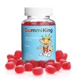 Мелатонін для дітей, смак полуниці, Melatonin, GummiKing, 60 жувальних цукерок