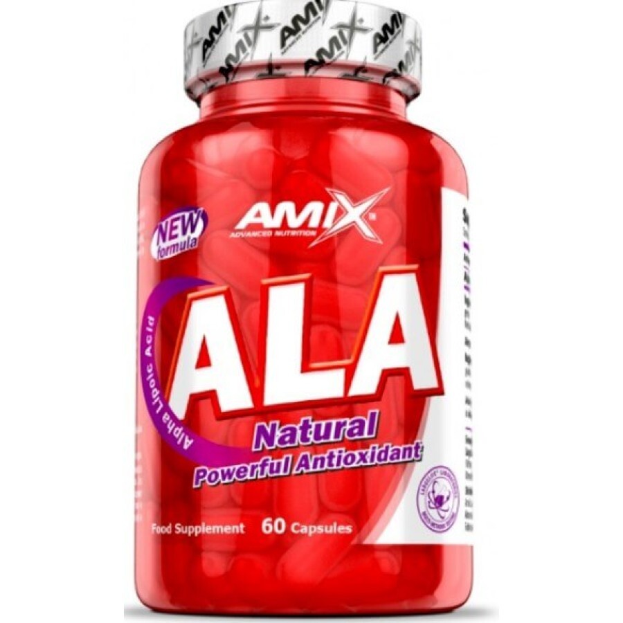 Альфа-липоевая кислота Amix Nutrition ALA 200 мг, 60 капсул: цены и характеристики
