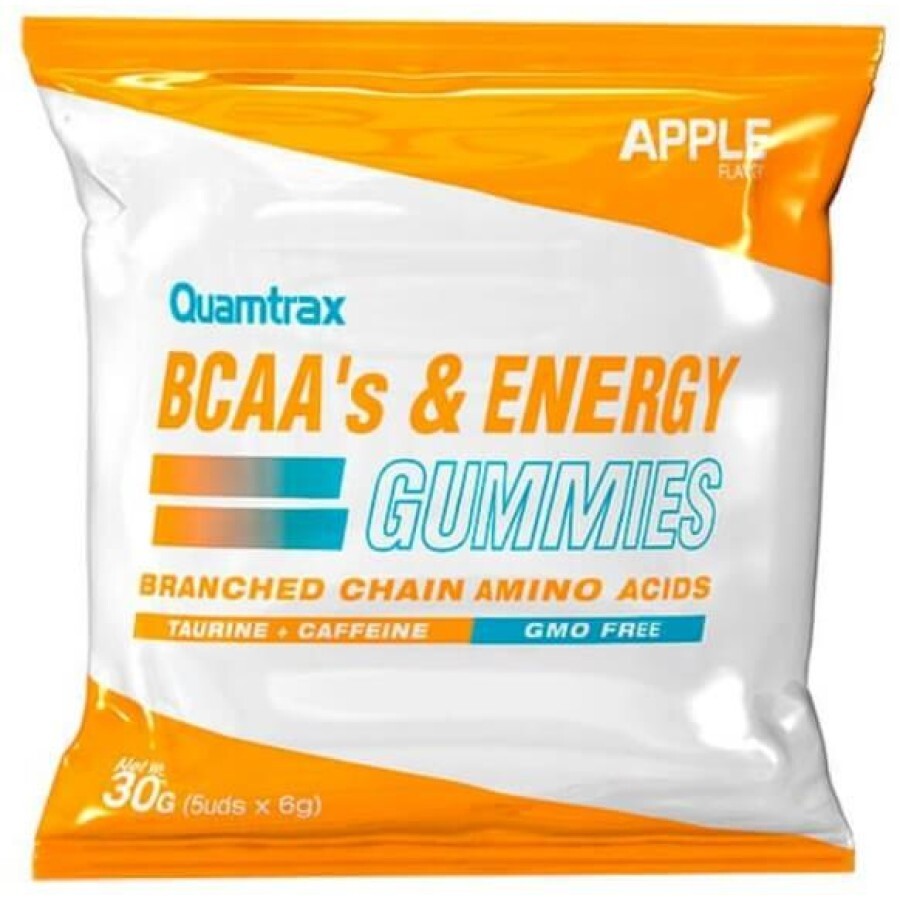 Аминокислоты Quamtrax BCAA's & Energy Фруктовый вкус жевательные конфеты, 30 г: цены и характеристики