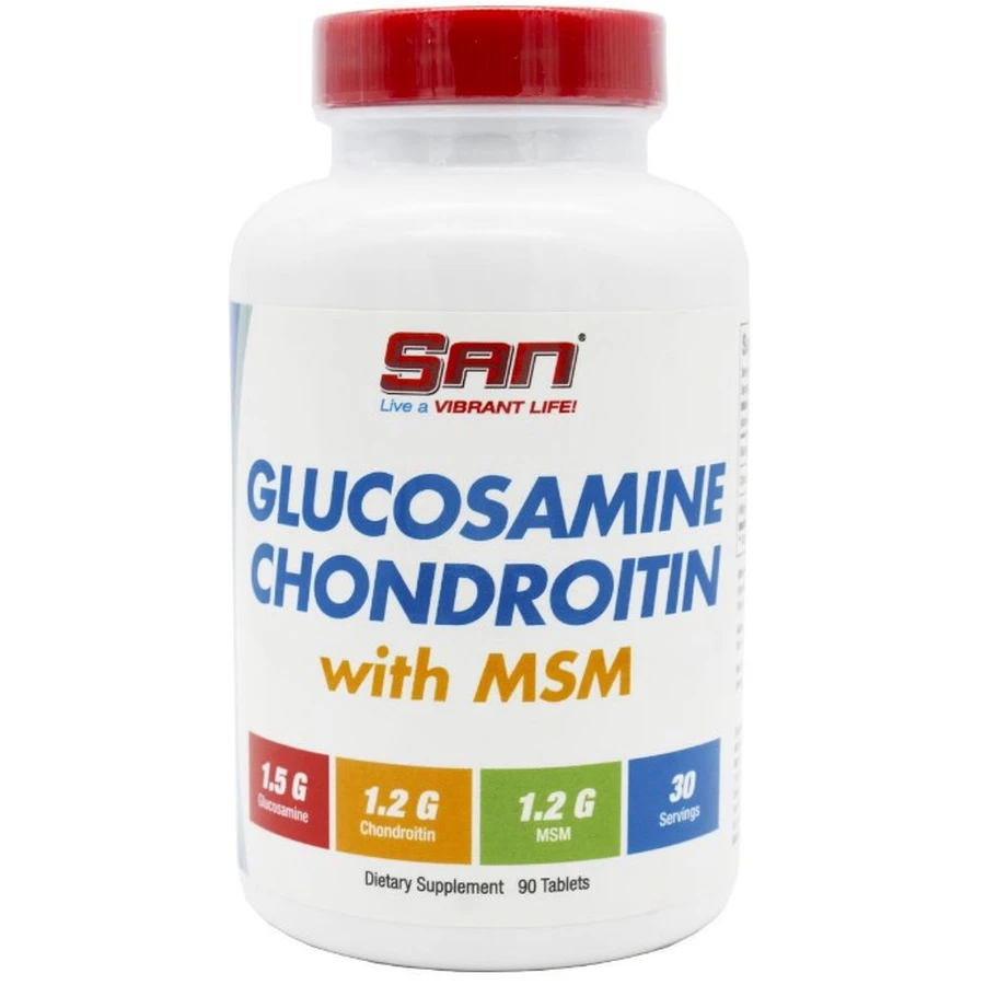 Глюкозамин, хондроитин SAN Glucosamine & Chondroitin & MSM для суставов таблетки, №90 : цены и характеристики
