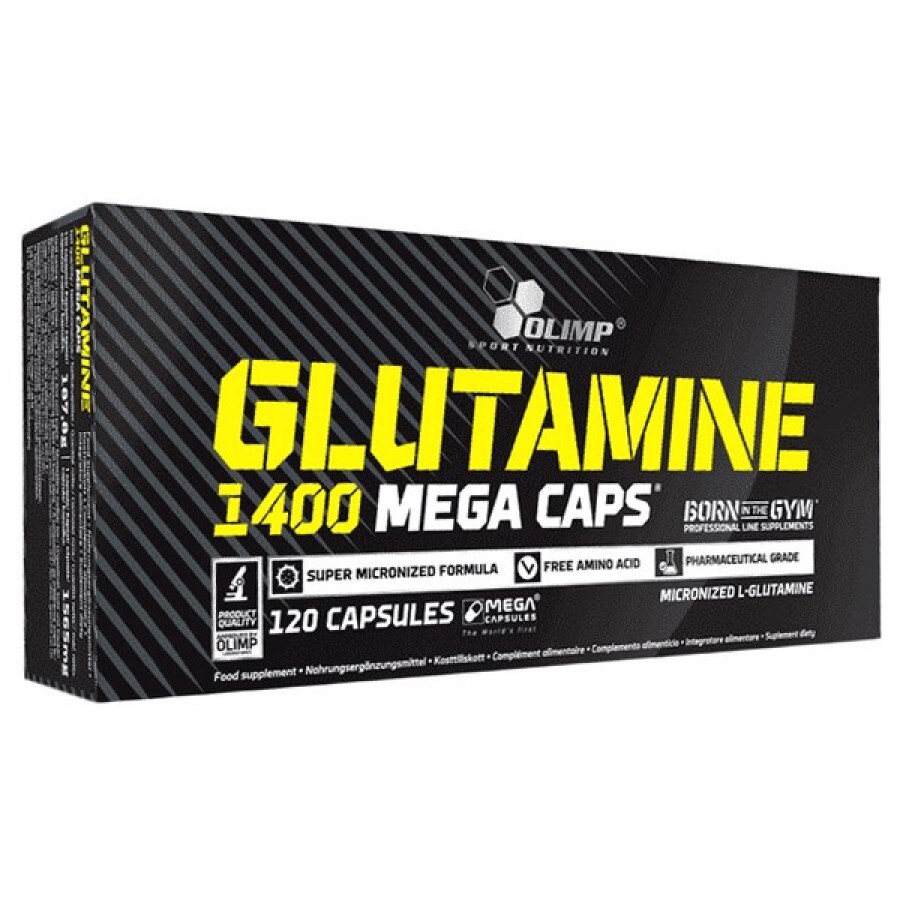 Аминокислота Olimp Sport Nutrition L-Glutamine 1400 Mega Caps, 120 капсул: цены и характеристики