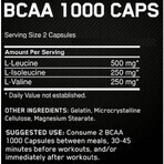 Амінокислота Optimum Nutrition BCAA 1000, 60 капсул: ціни та характеристики