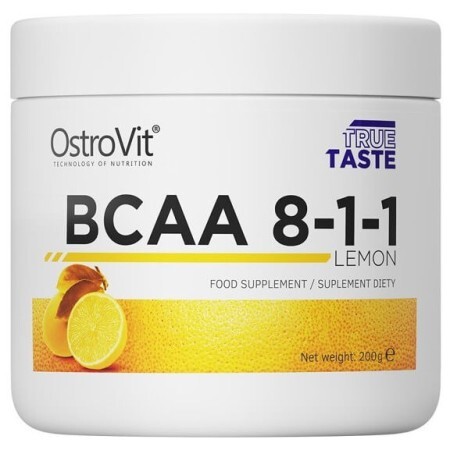 Амінокислота Ostrovit BCAA 8:1:1 Lemon, 200 гр