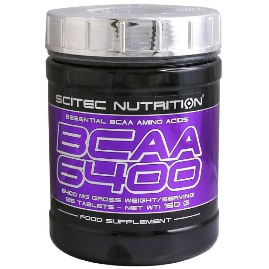 Амінокислота Scitec nutrition BCAA 6400, 125 таблеток: ціни та характеристики