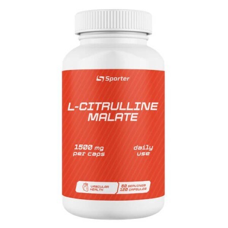 Аминокислота Sporter L-Citrulline malate 1500 мг, 120 капсул