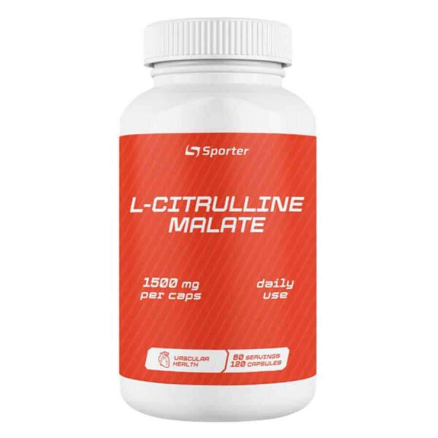 Аминокислота Sporter L-Citrulline malate 1500 мг, 120 капсул: цены и характеристики