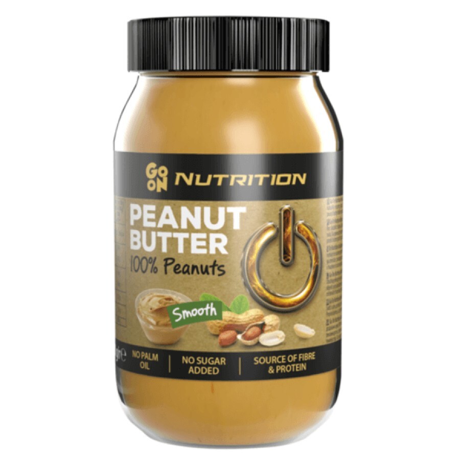Арахісова паста GoOn Nutrition Peanut Butter Smooth 100%, 900 г: ціни та характеристики