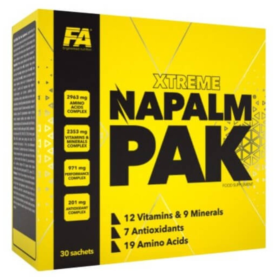 Витаминно-минеральный комплекс Fitness Authority Napalm Pak, 30 пакетиков: цены и характеристики