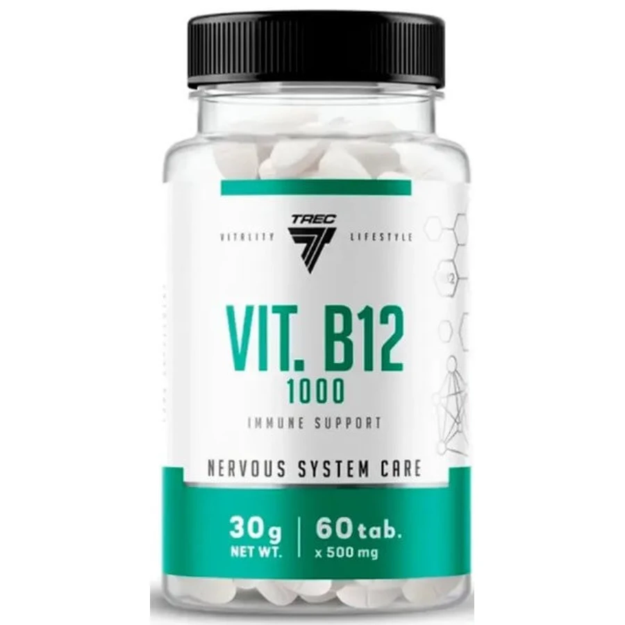 Витамин В12 Vitamin B12 1000 Trec Nutrition 60 таб: цены и характеристики